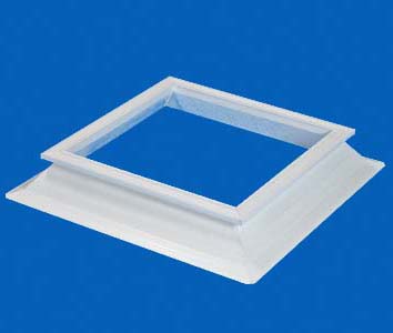 PVC opstand hoogte 16cm 16/20 schuin
