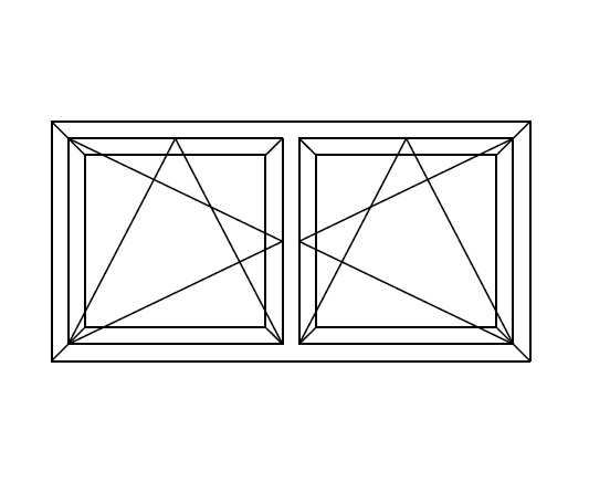 Kunststof raam kozijnen dubbel
