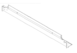 VELUX onderdeel F Afdeklijst glas onderzijde draairaam